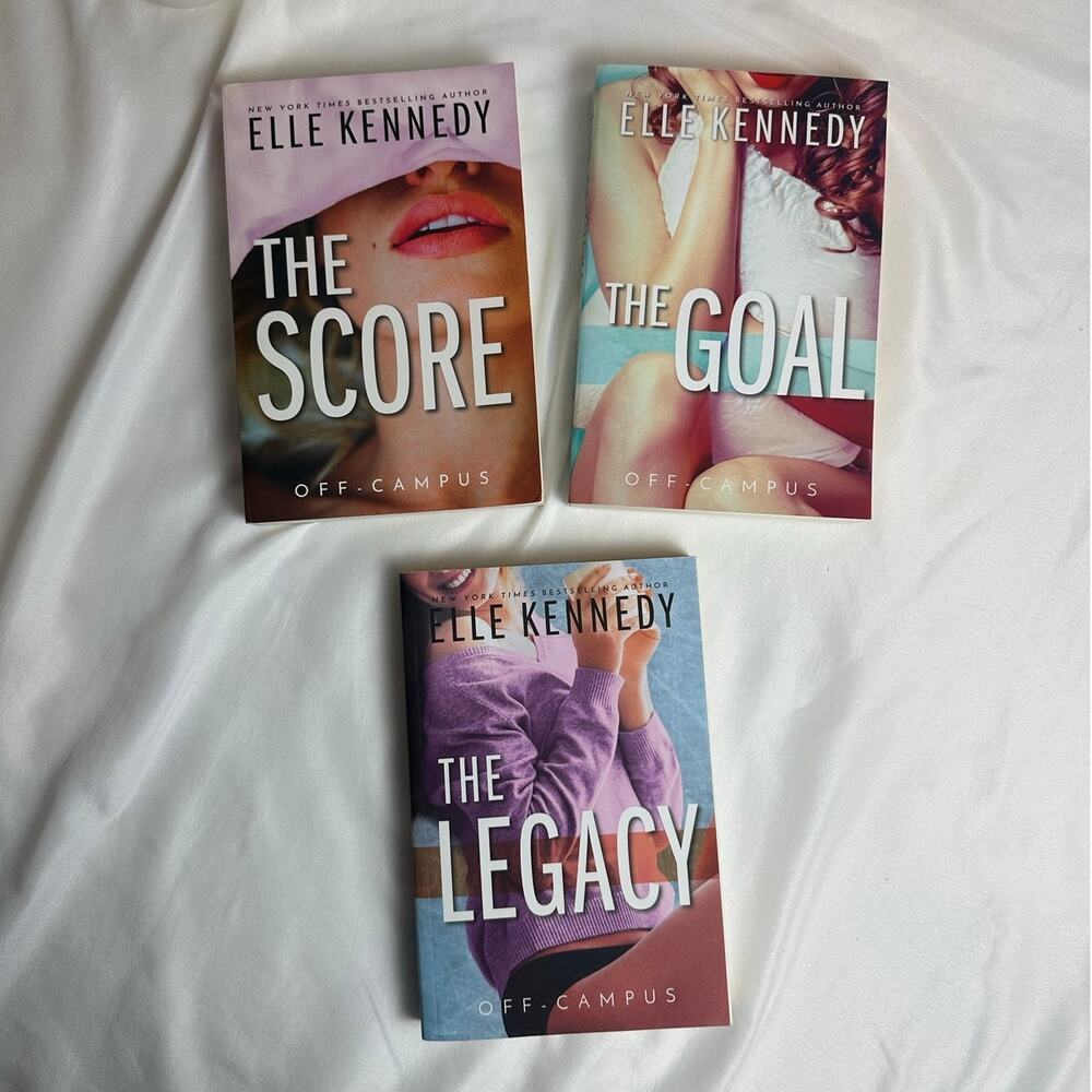 The Score, The Goal, & The Legacy Elle Kennedy Off Campus Books 3-5 OOP PB Set
